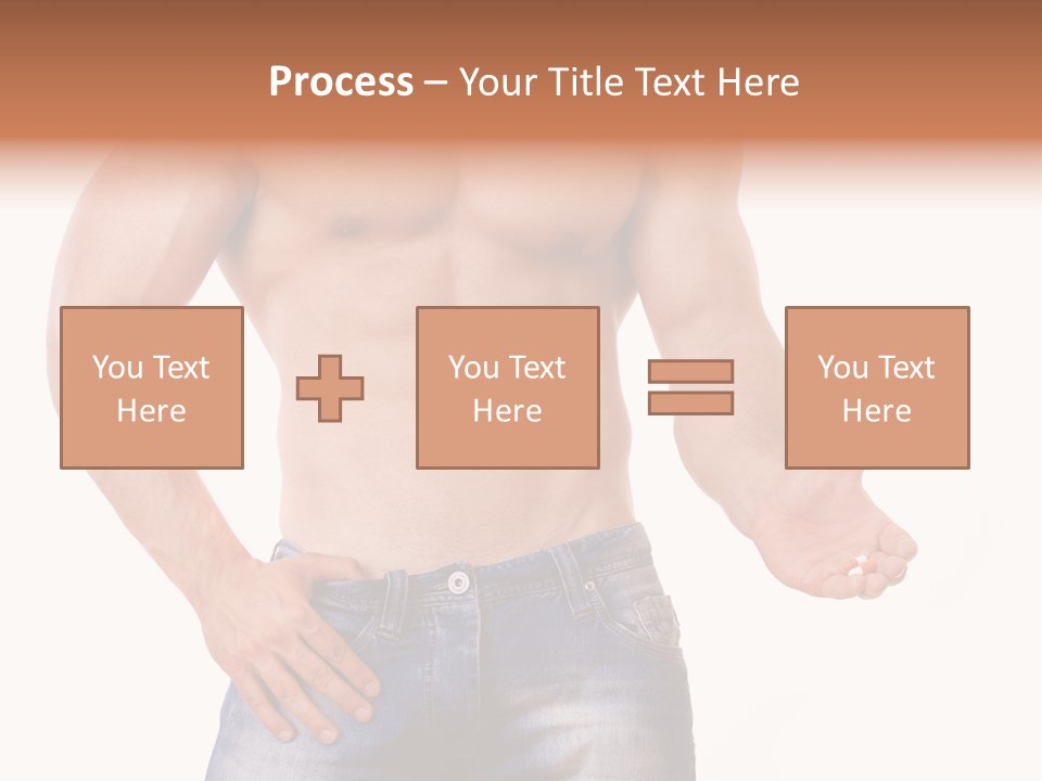 Hand Bodybuilder Filling PowerPoint Template