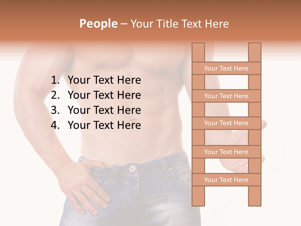 Hand Bodybuilder Filling PowerPoint Template