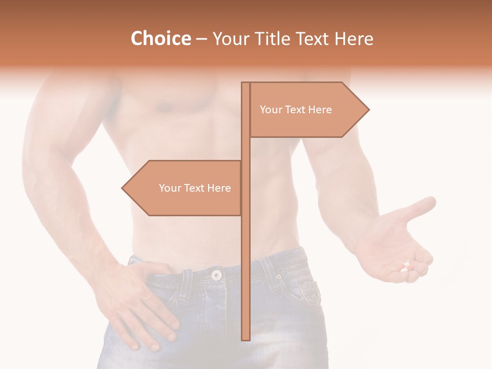 Hand Bodybuilder Filling PowerPoint Template