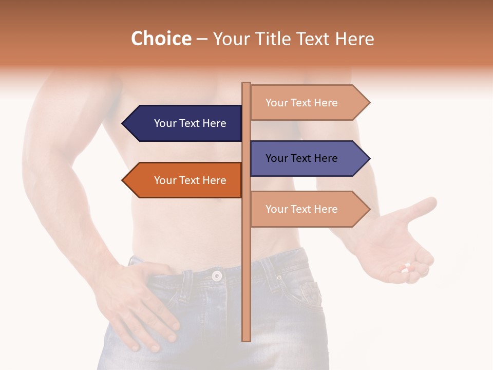 Hand Bodybuilder Filling PowerPoint Template