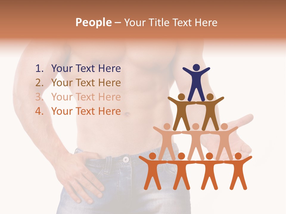 Hand Bodybuilder Filling PowerPoint Template