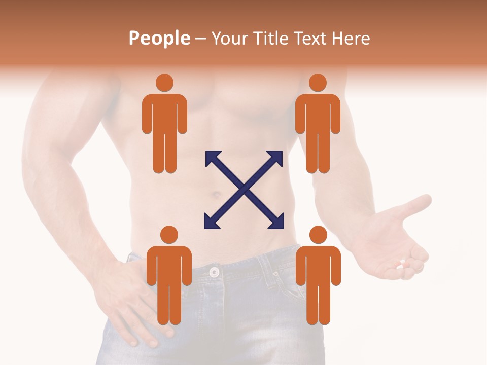 Hand Bodybuilder Filling PowerPoint Template