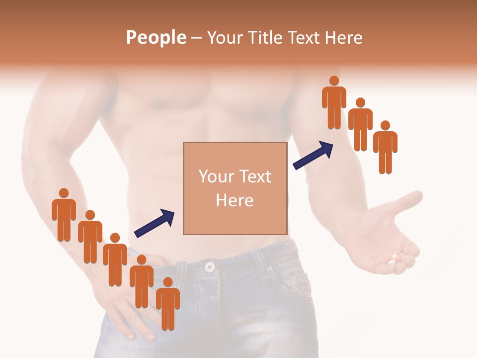 Hand Bodybuilder Filling PowerPoint Template