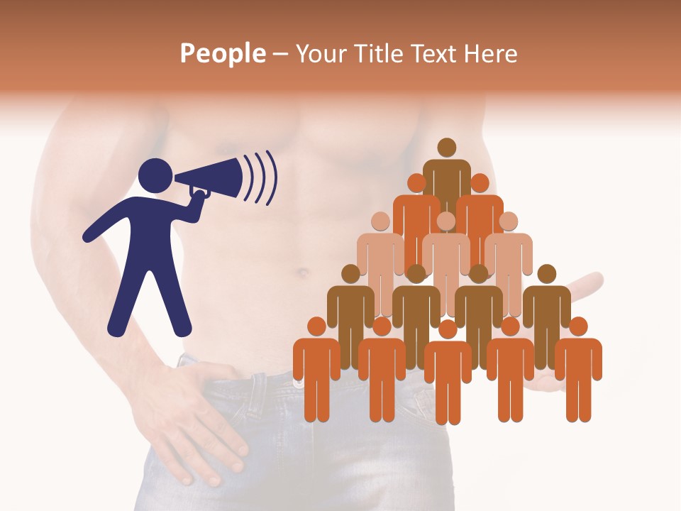 Hand Bodybuilder Filling PowerPoint Template