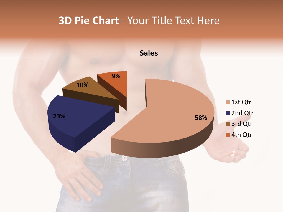 Hand Bodybuilder Filling PowerPoint Template