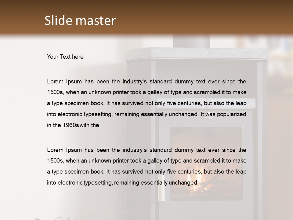 Indoors Relaxation Wood PowerPoint Template