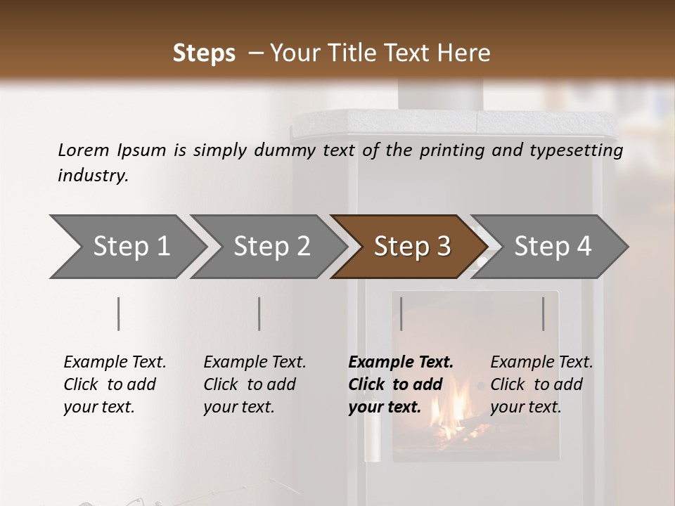 Indoors Relaxation Wood PowerPoint Template