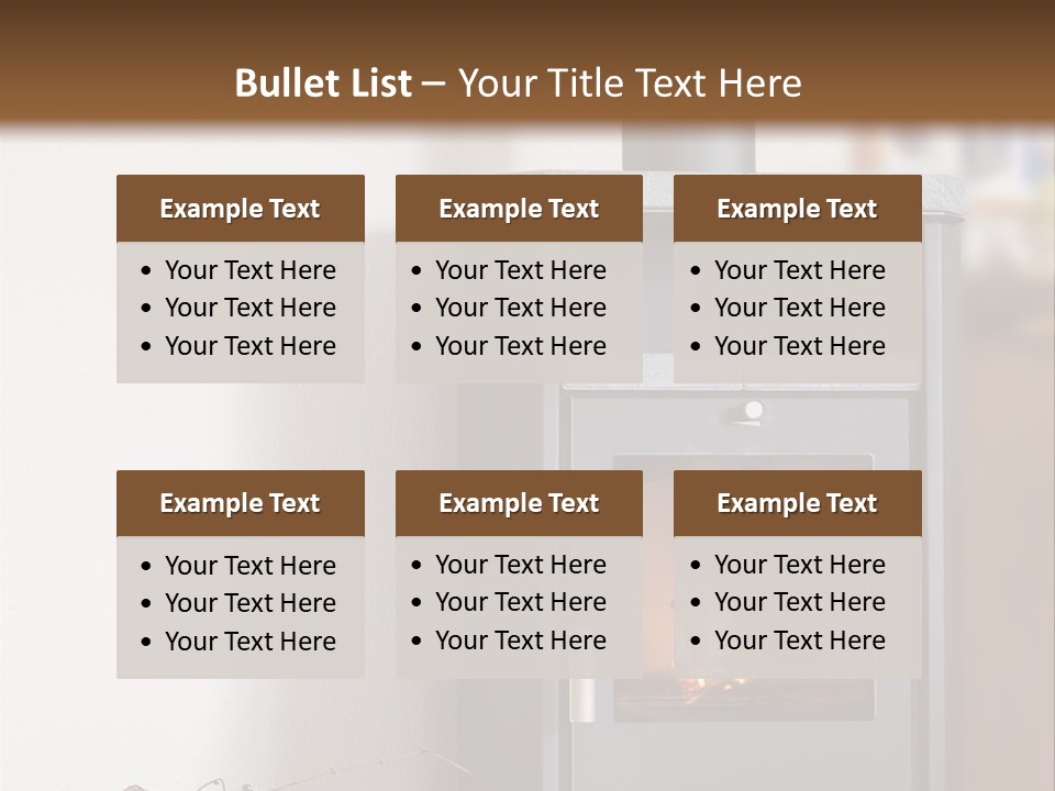 Indoors Relaxation Wood PowerPoint Template