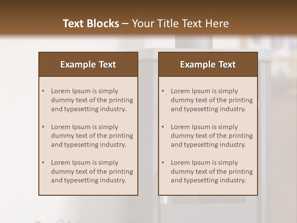 Indoors Relaxation Wood PowerPoint Template