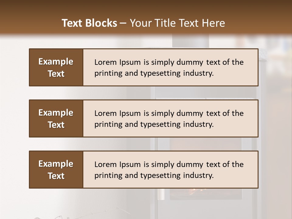 Indoors Relaxation Wood PowerPoint Template