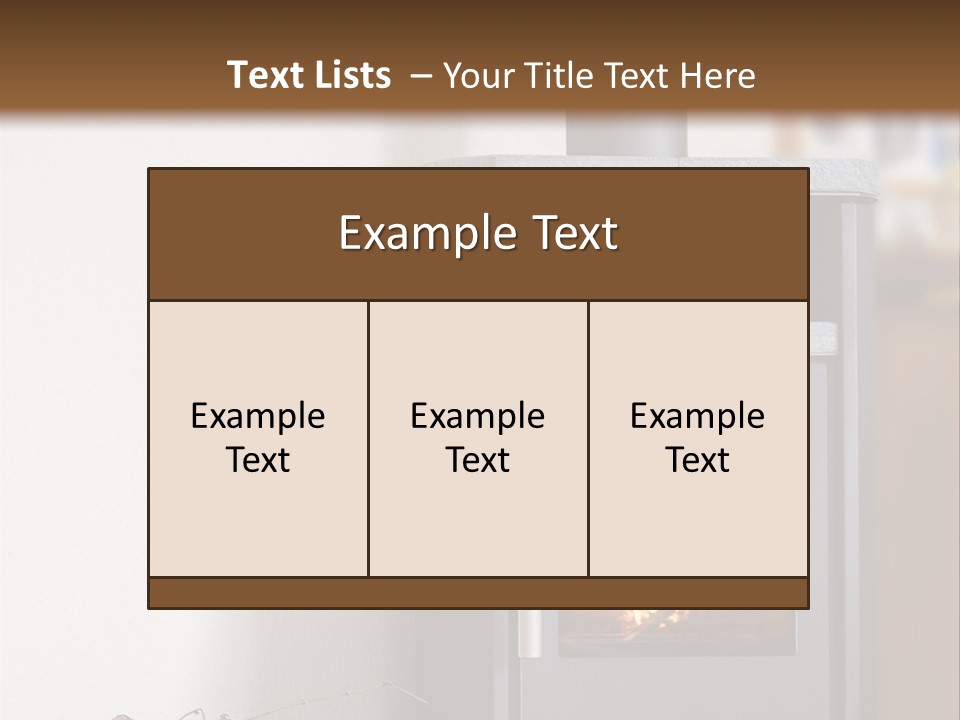 Indoors Relaxation Wood PowerPoint Template