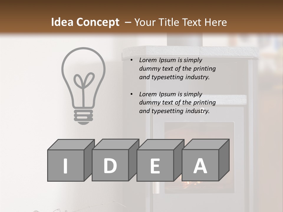 Indoors Relaxation Wood PowerPoint Template