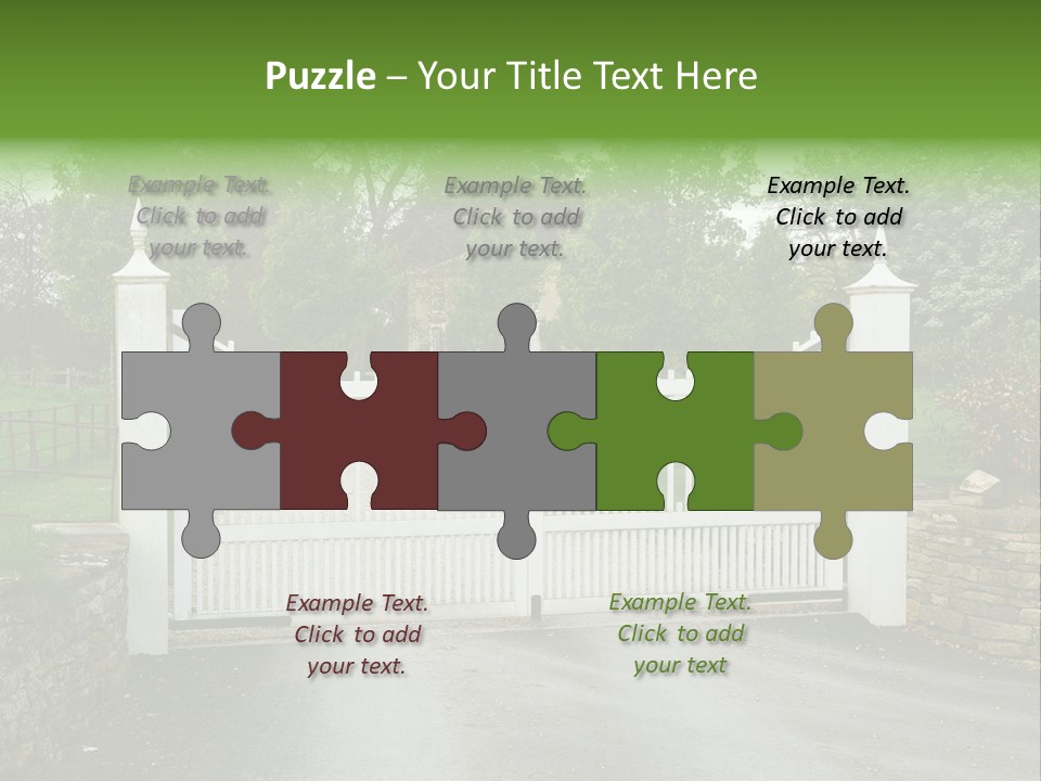 Hotel Metal Ornamental PowerPoint Template