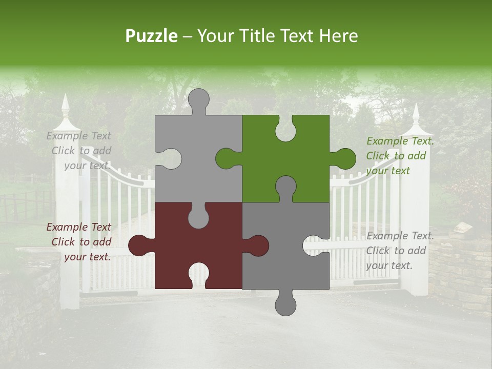 Hotel Metal Ornamental PowerPoint Template