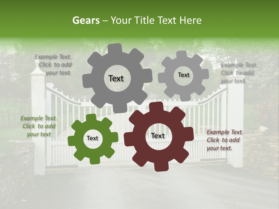 Hotel Metal Ornamental PowerPoint Template