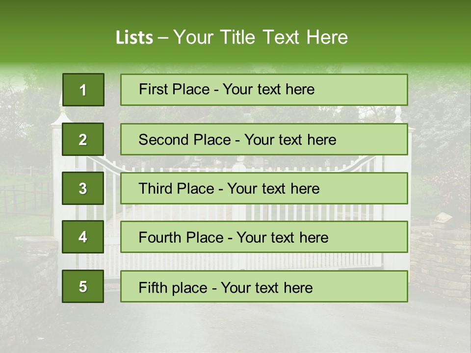 Hotel Metal Ornamental PowerPoint Template