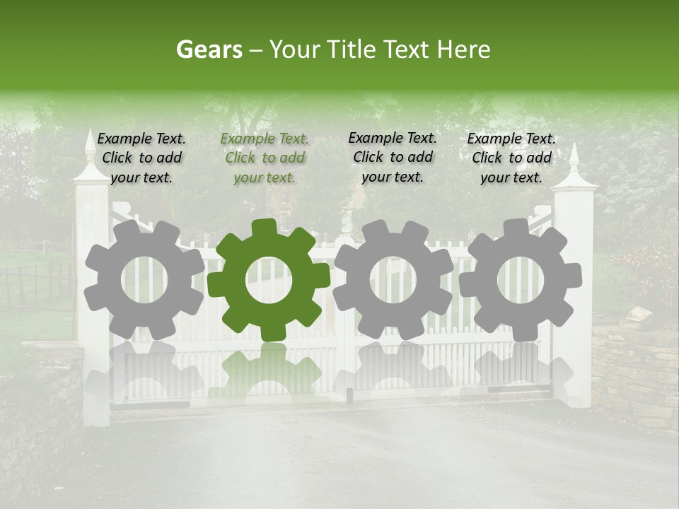 Hotel Metal Ornamental PowerPoint Template