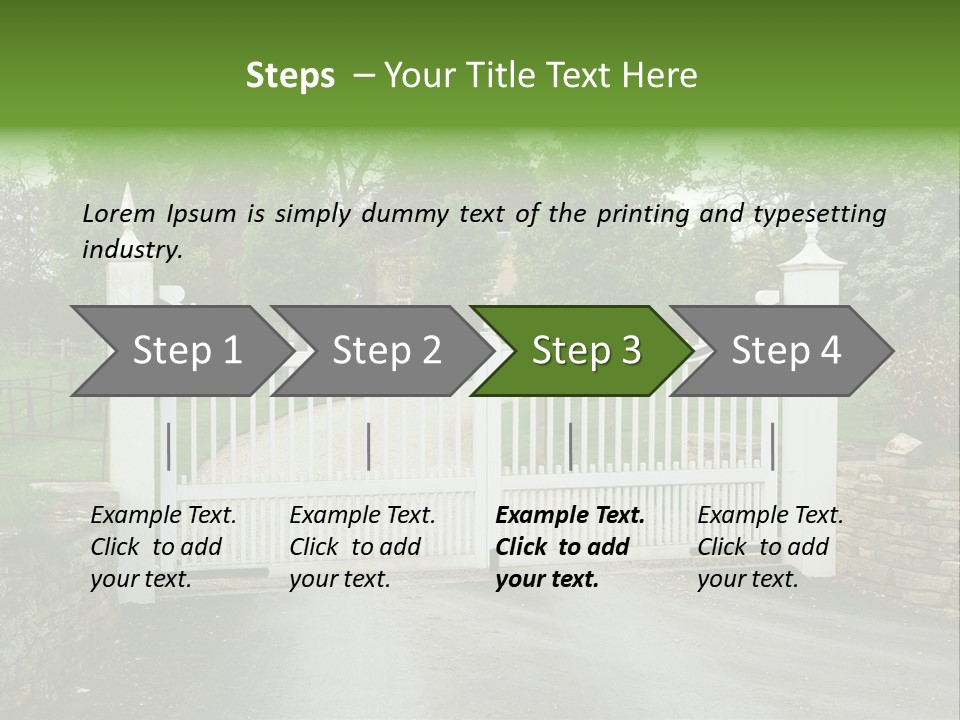 Hotel Metal Ornamental PowerPoint Template