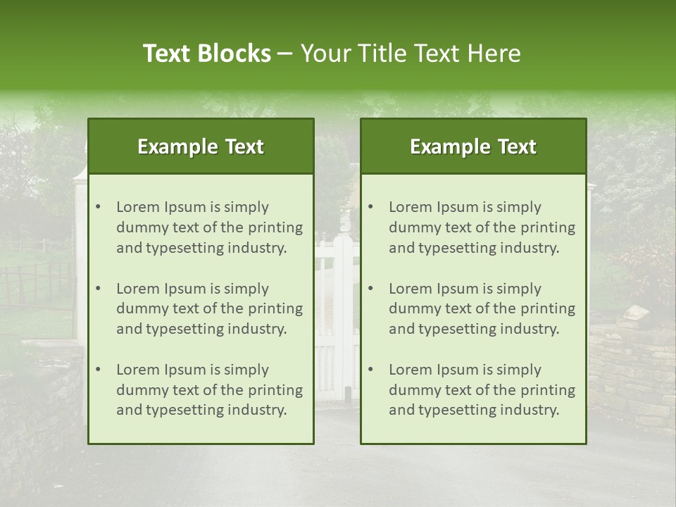 Hotel Metal Ornamental PowerPoint Template