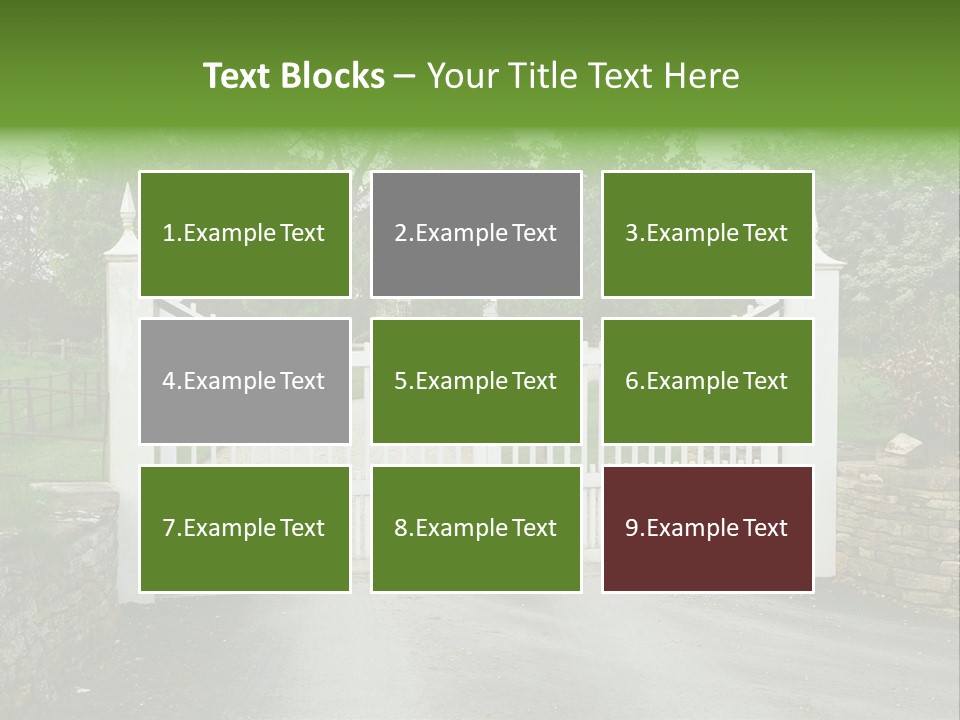 Hotel Metal Ornamental PowerPoint Template