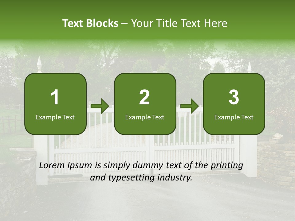 Hotel Metal Ornamental PowerPoint Template