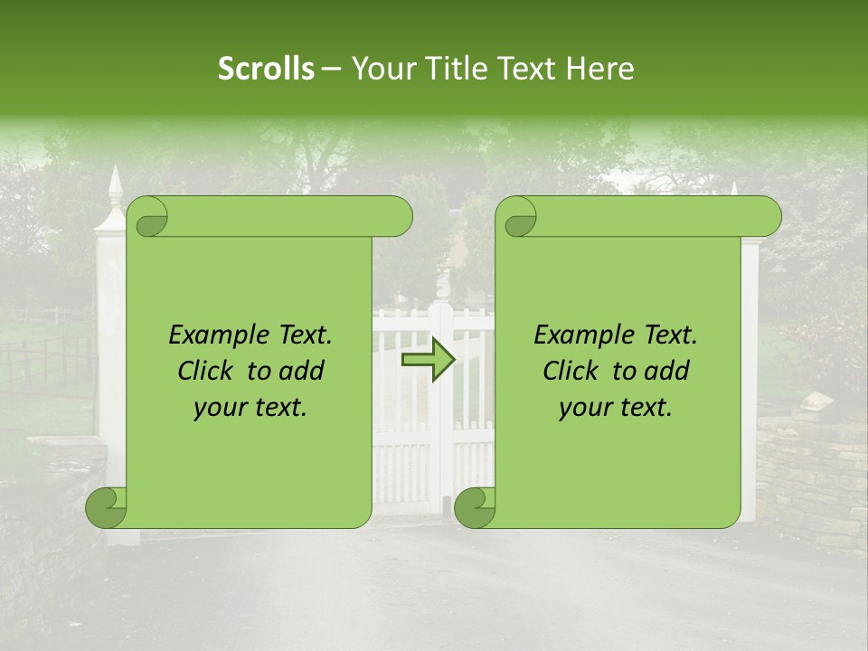 Hotel Metal Ornamental PowerPoint Template