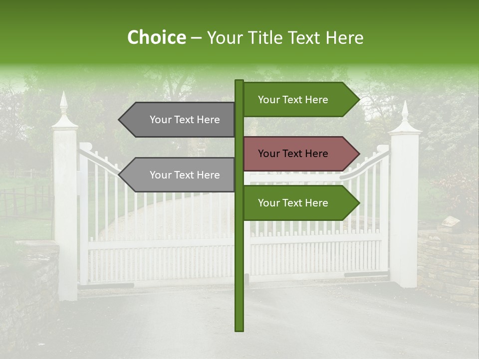 Hotel Metal Ornamental PowerPoint Template
