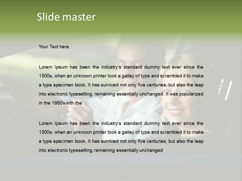 People Traveling Smiling PowerPoint Template