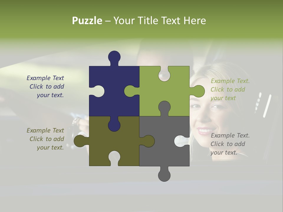 People Traveling Smiling PowerPoint Template