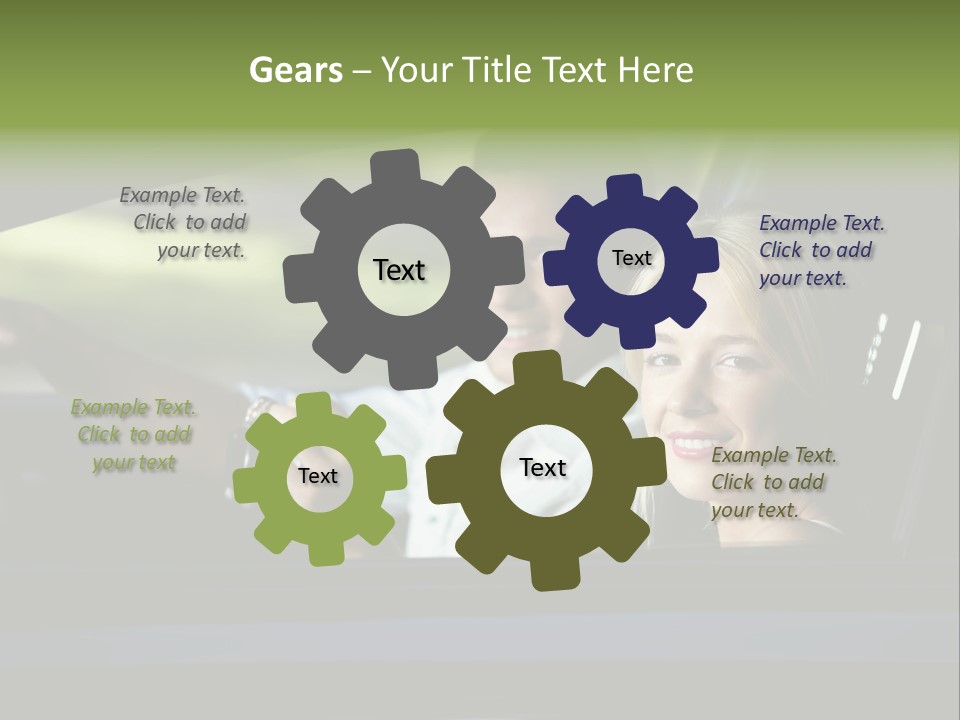 People Traveling Smiling PowerPoint Template