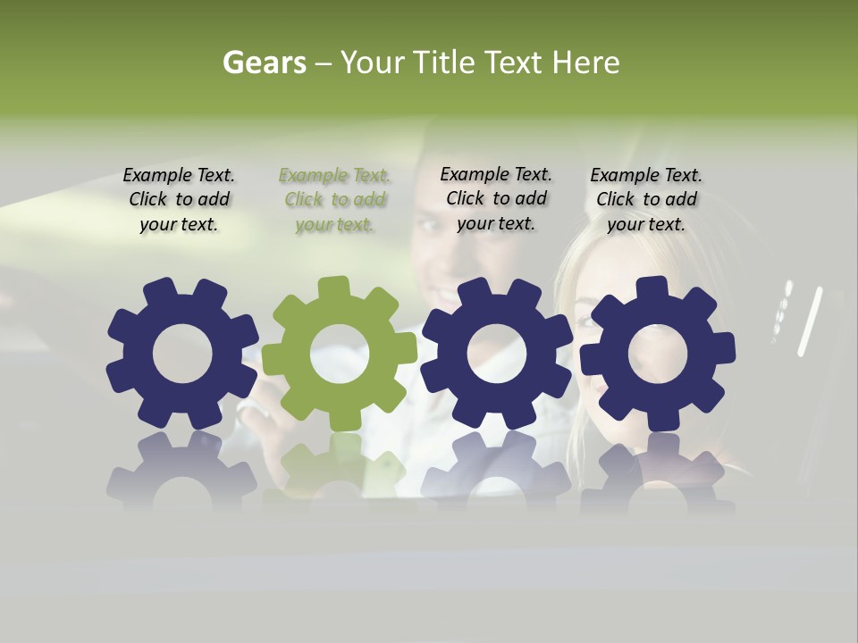 People Traveling Smiling PowerPoint Template