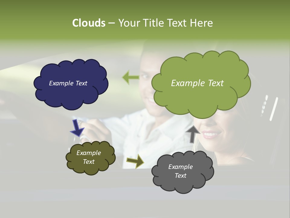 People Traveling Smiling PowerPoint Template