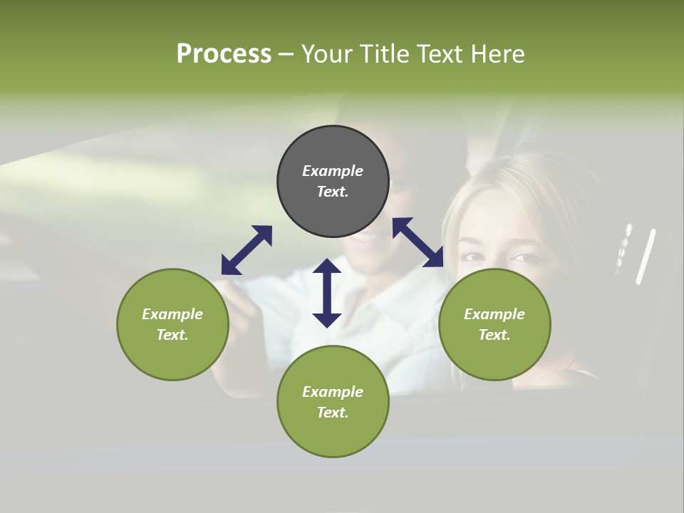 People Traveling Smiling PowerPoint Template