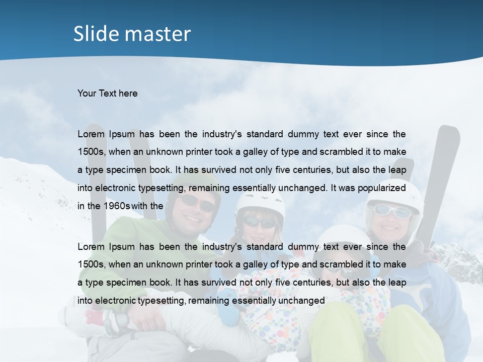 Cold Sun Woman PowerPoint Template