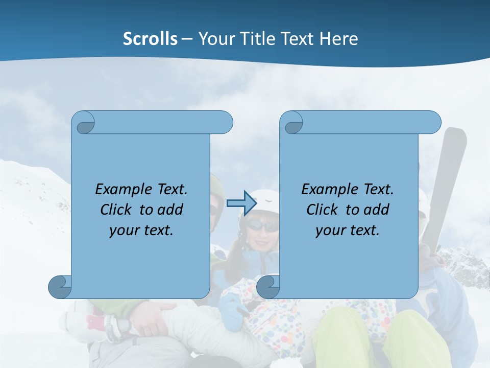 Cold Sun Woman PowerPoint Template