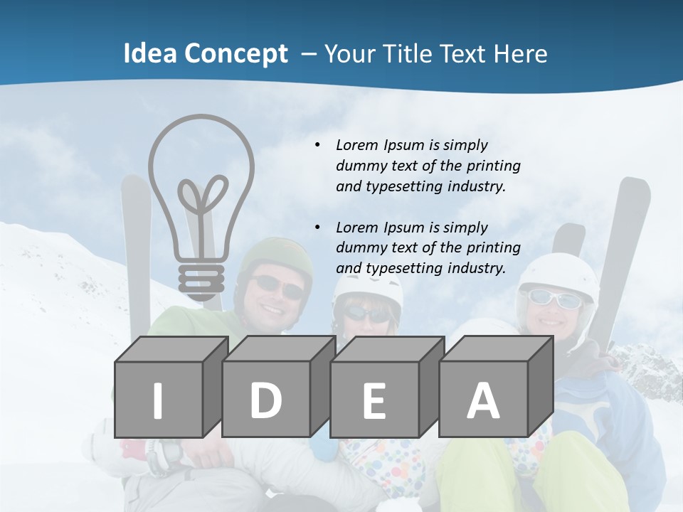 Cold Sun Woman PowerPoint Template