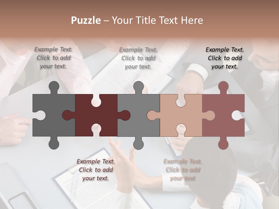 Holding Corporate Collaboration PowerPoint Template