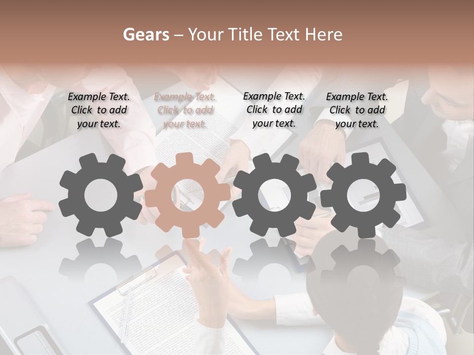 Holding Corporate Collaboration PowerPoint Template