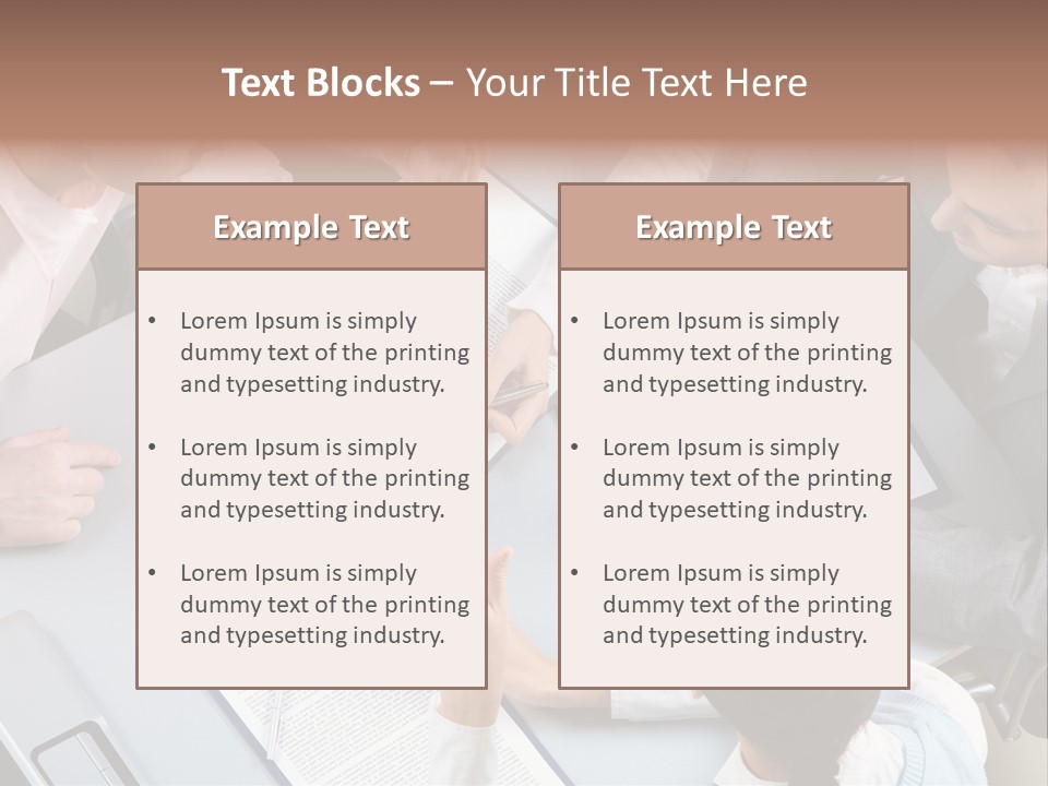 Holding Corporate Collaboration PowerPoint Template