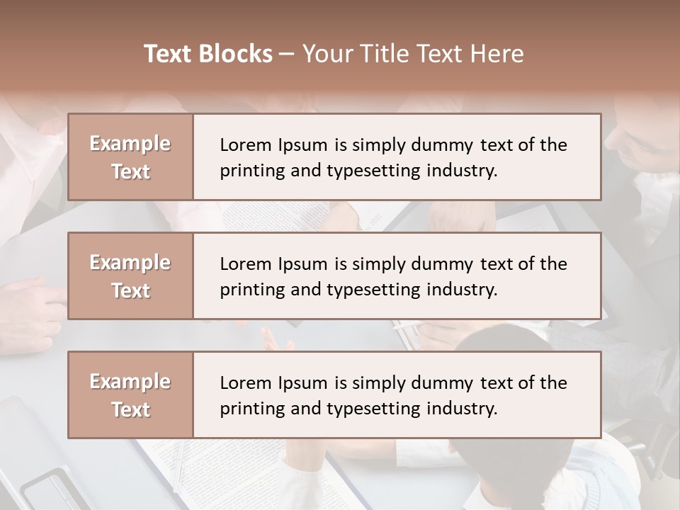 Holding Corporate Collaboration PowerPoint Template