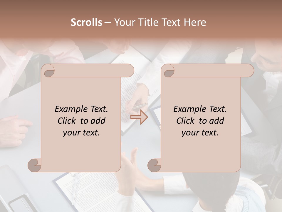 Holding Corporate Collaboration PowerPoint Template