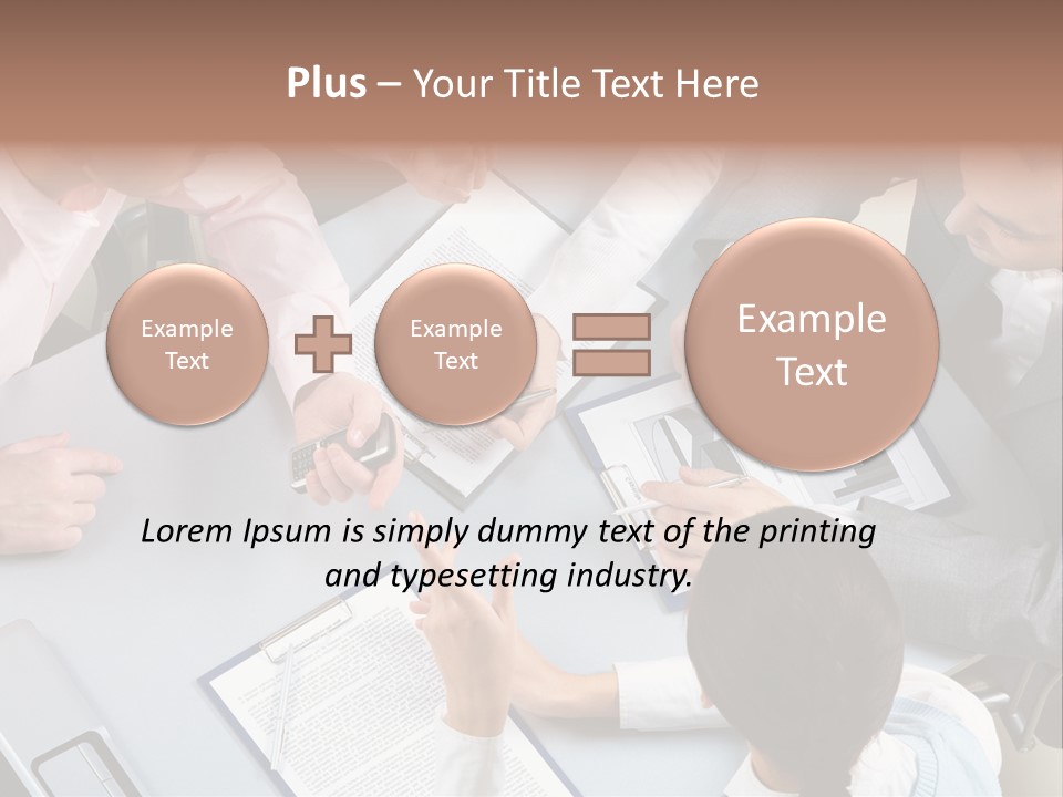 Holding Corporate Collaboration PowerPoint Template
