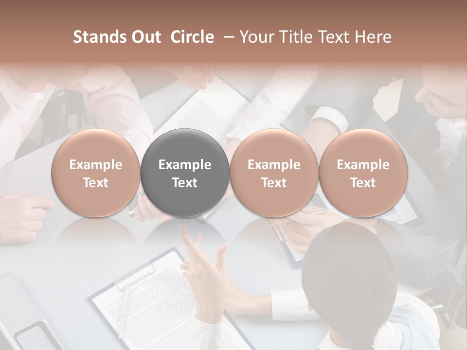 Holding Corporate Collaboration PowerPoint Template