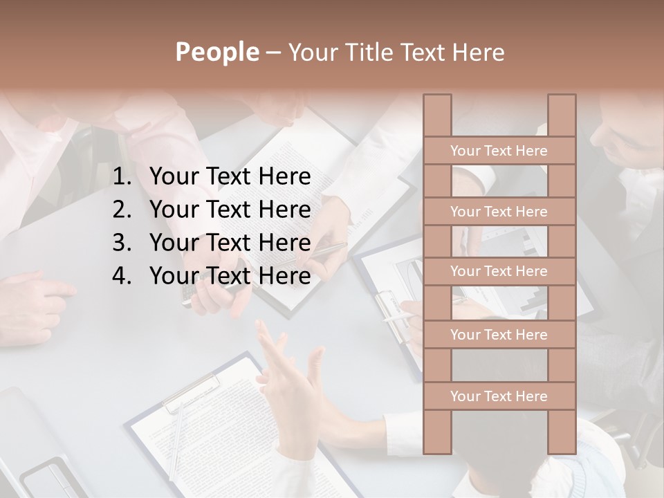 Holding Corporate Collaboration PowerPoint Template