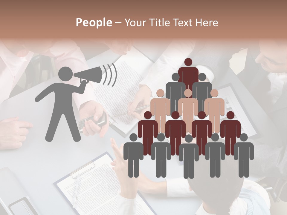 Holding Corporate Collaboration PowerPoint Template