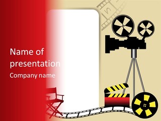 Blockbuster Cameraman Presentation PowerPoint Template