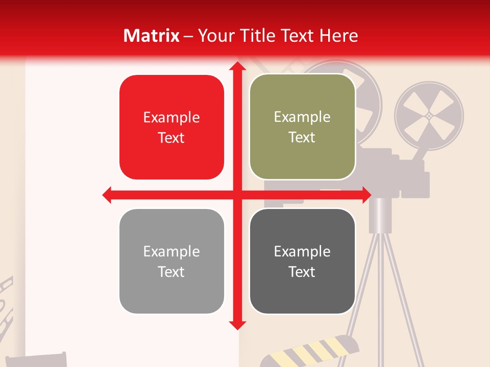 Blockbuster Cameraman Presentation PowerPoint Template