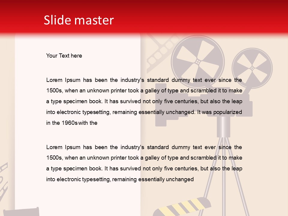 Blockbuster Cameraman Presentation PowerPoint Template