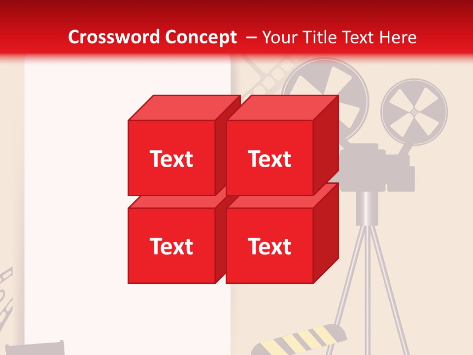 Blockbuster Cameraman Presentation PowerPoint Template
