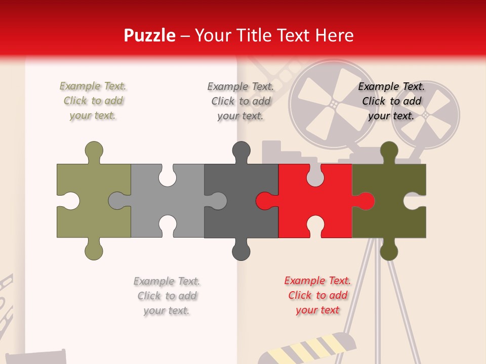 Blockbuster Cameraman Presentation PowerPoint Template